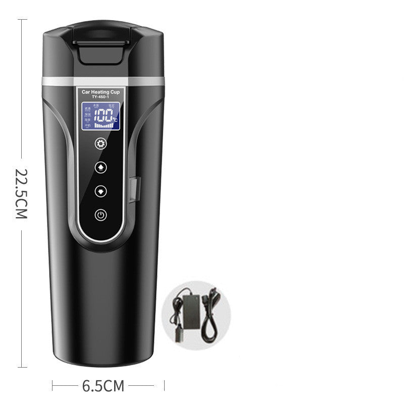 Portable Car Bottle Smart Touch Digital Display Insulated Cup Home Traveling Heating Cup Water Bottle