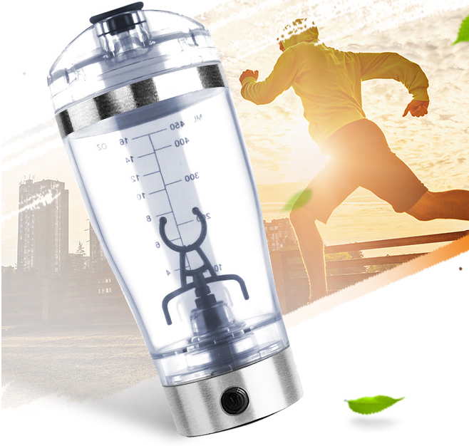 Electric Protein Shake Stirrer USB Shake Bottle Milk Coffee Blender Kettle Sports And Fitness Charging Electric Shaker bottle