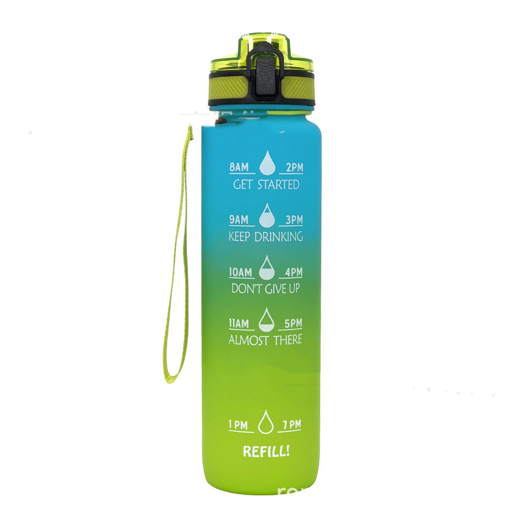 Sports Frosted Gradient Water Bottle